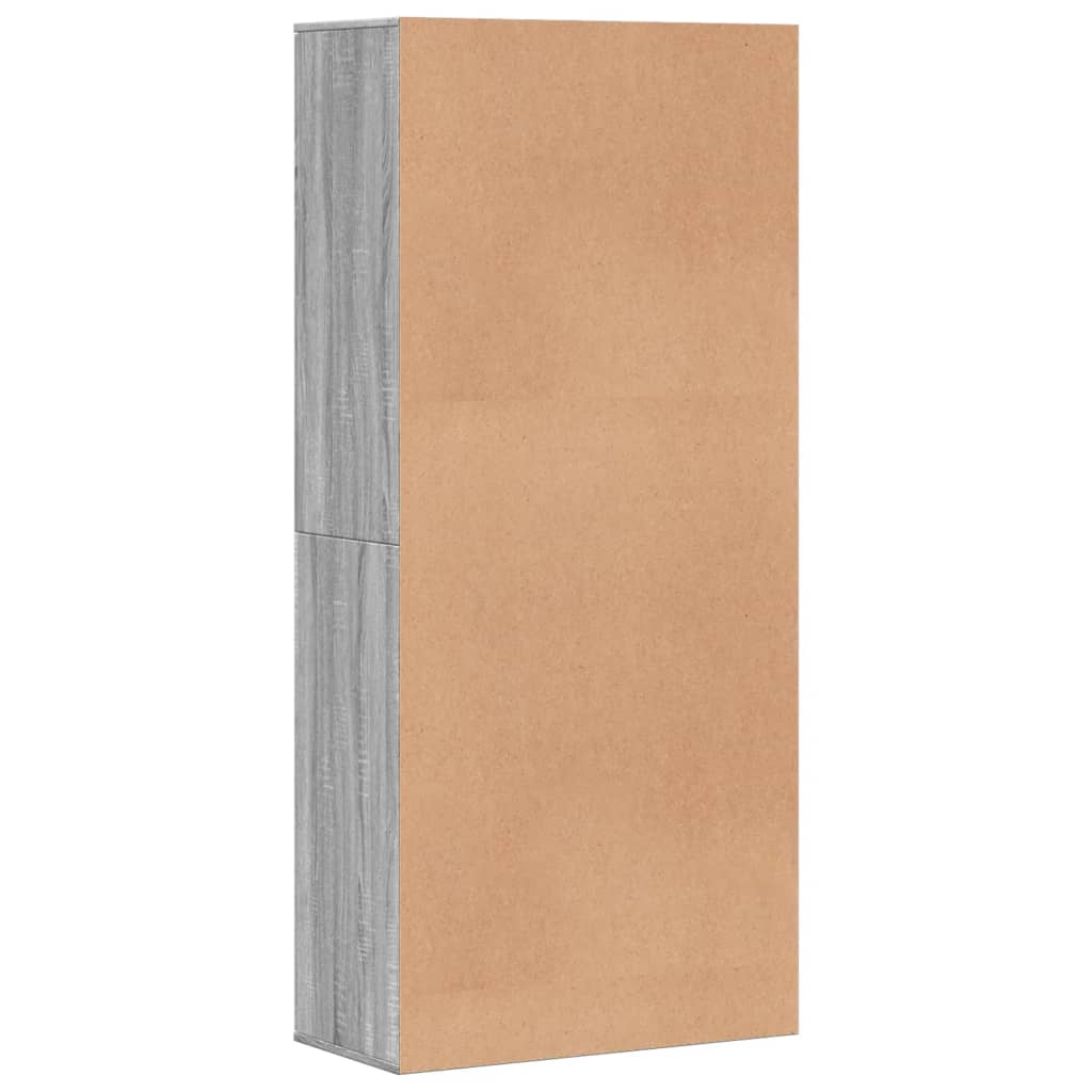 Scarpiera Grigio Sonoma 80x39x178 cm in Legno Multistrato - homemem39