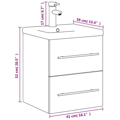 Mobile da Bagno con Lavabo Bianco | homemem39
