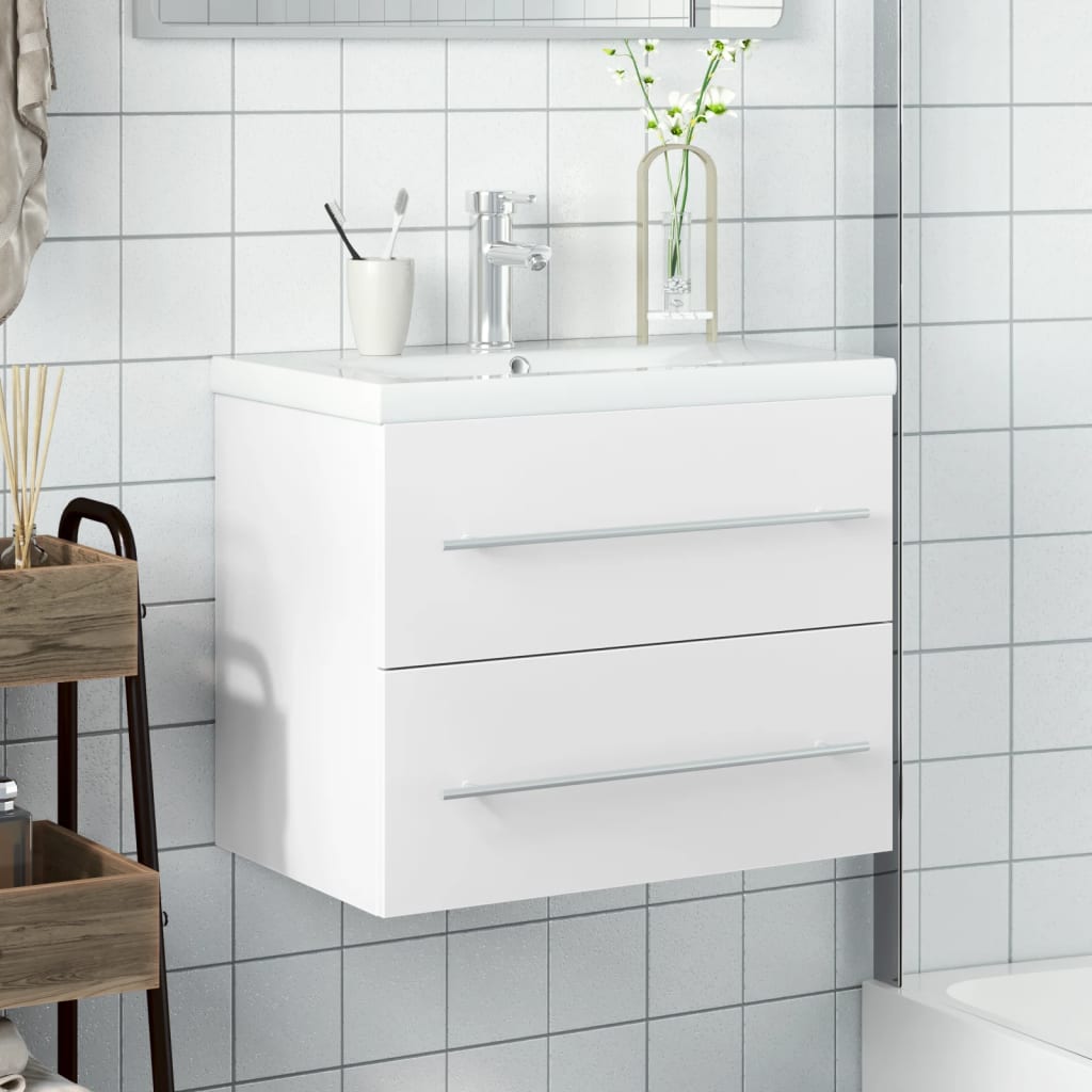 Mobile da Bagno con Lavabo Bianco | homemem39