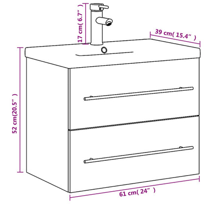 Mobile da Bagno con Lavabo Bianco | homemem39