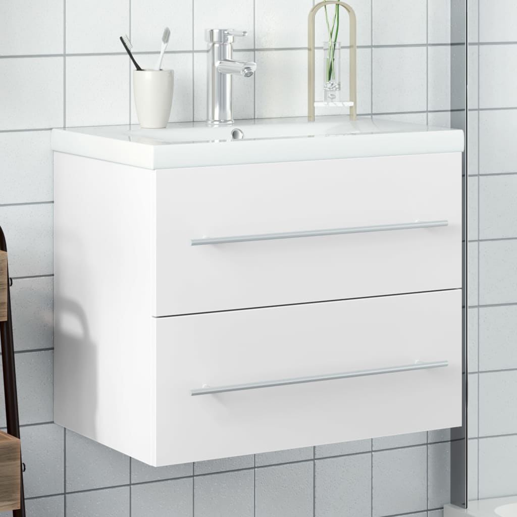 Mobile da Bagno con Lavabo Bianco | homemem39