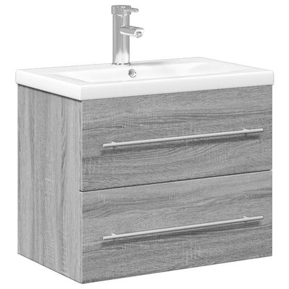 Mobile da Bagno con Lavabo Integrato Grigio Sonoma | homemem39