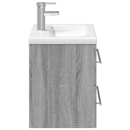Mobile da Bagno con Lavabo Integrato Grigio Sonoma | homemem39
