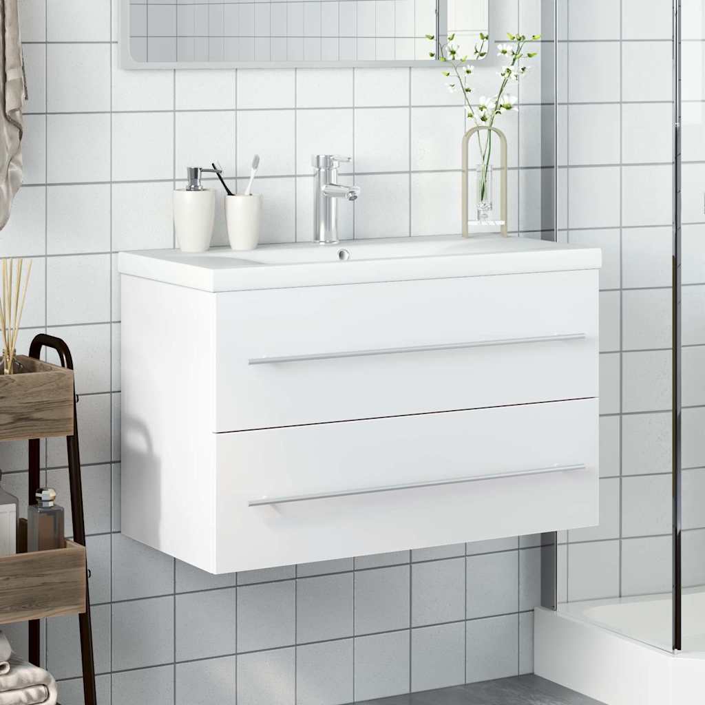 Mobile da Bagno con Lavabo Bianco | homemem39