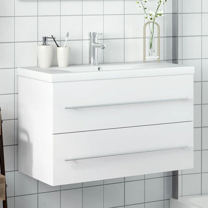 Mobile da Bagno con Lavabo Bianco | homemem39