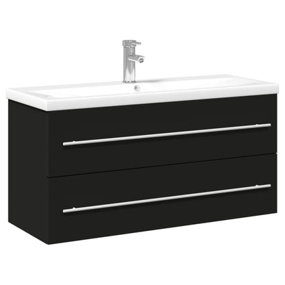Mobile da Bagno con Lavabo Integrato Nero | homemem39