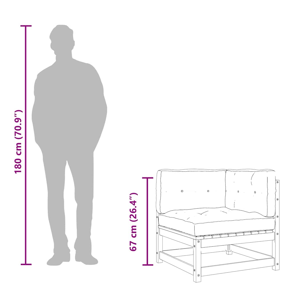 Divano a 3 Posti Grigio Scuro 210 cm in Tessuto - homemem39