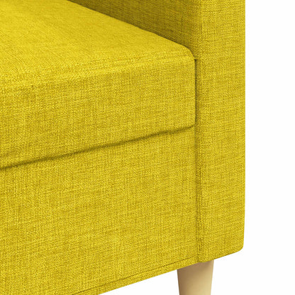 Divano a 3 Posti Giallo 210 cm in Tessuto | homemem39