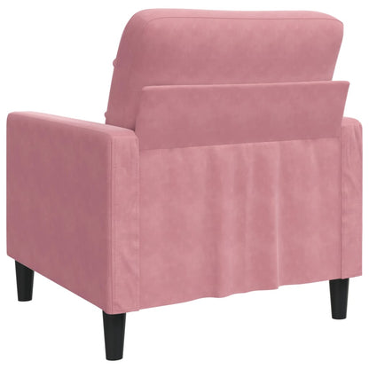 Poltrona Rosa 60 cm Velluto | homemem39
