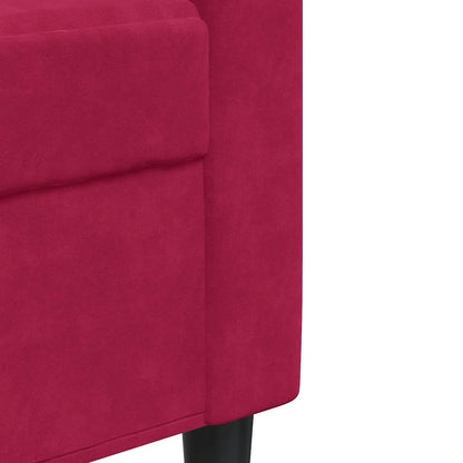 Poltrona Rosso Vino 60 cm Velluto | homemem39