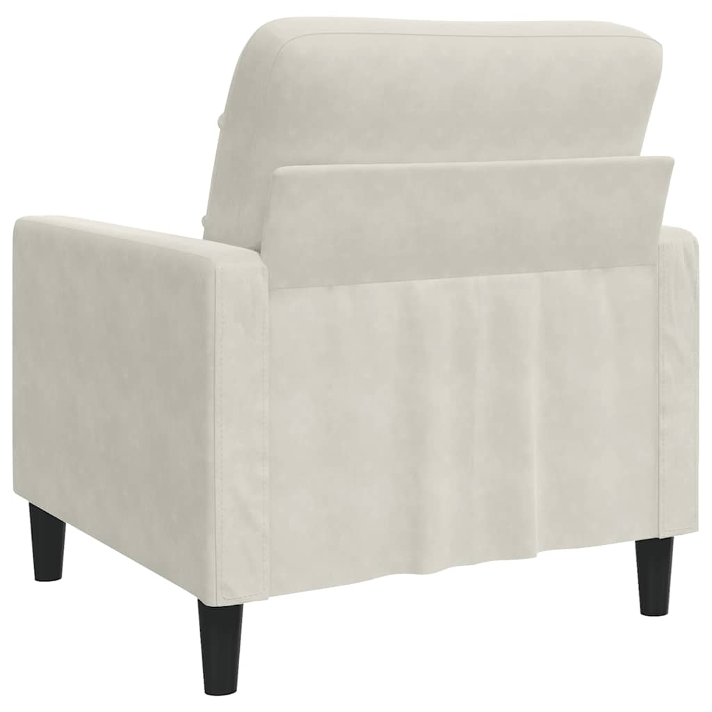 Poltrona Crema 60 cm Velluto