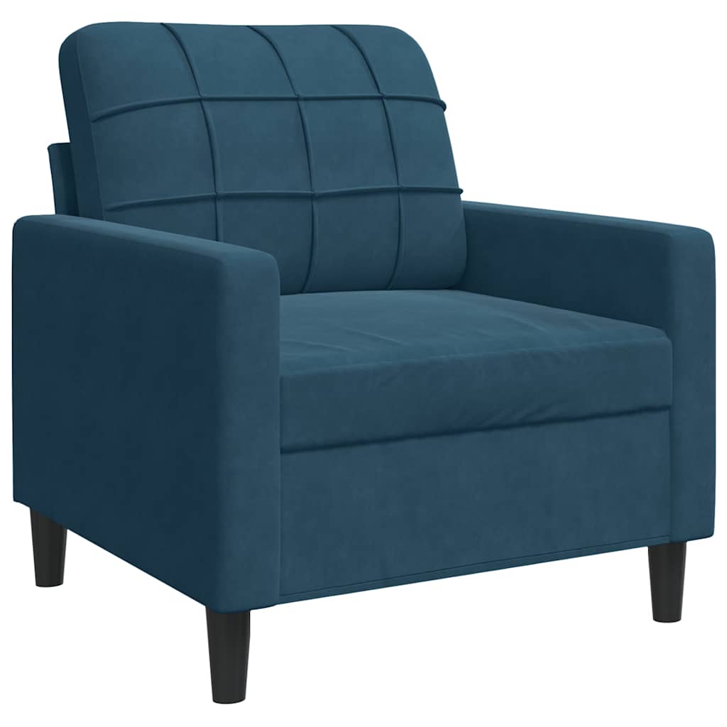 Poltrona Blu 60 cm Velluto | homemem39