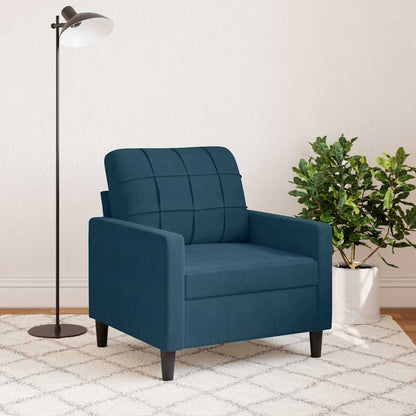 Poltrona Blu 60 cm Velluto | homemem39