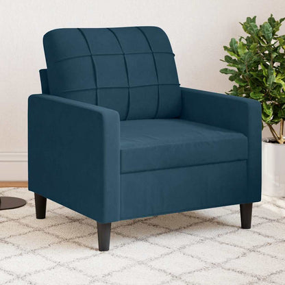Poltrona Blu 60 cm Velluto | homemem39