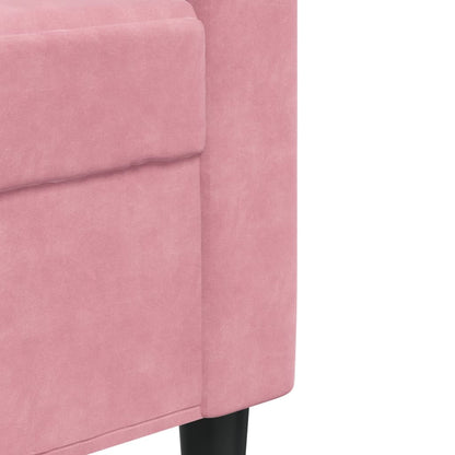 Divano a 2 Posti Rosa 120 cm in Velluto | homemem39