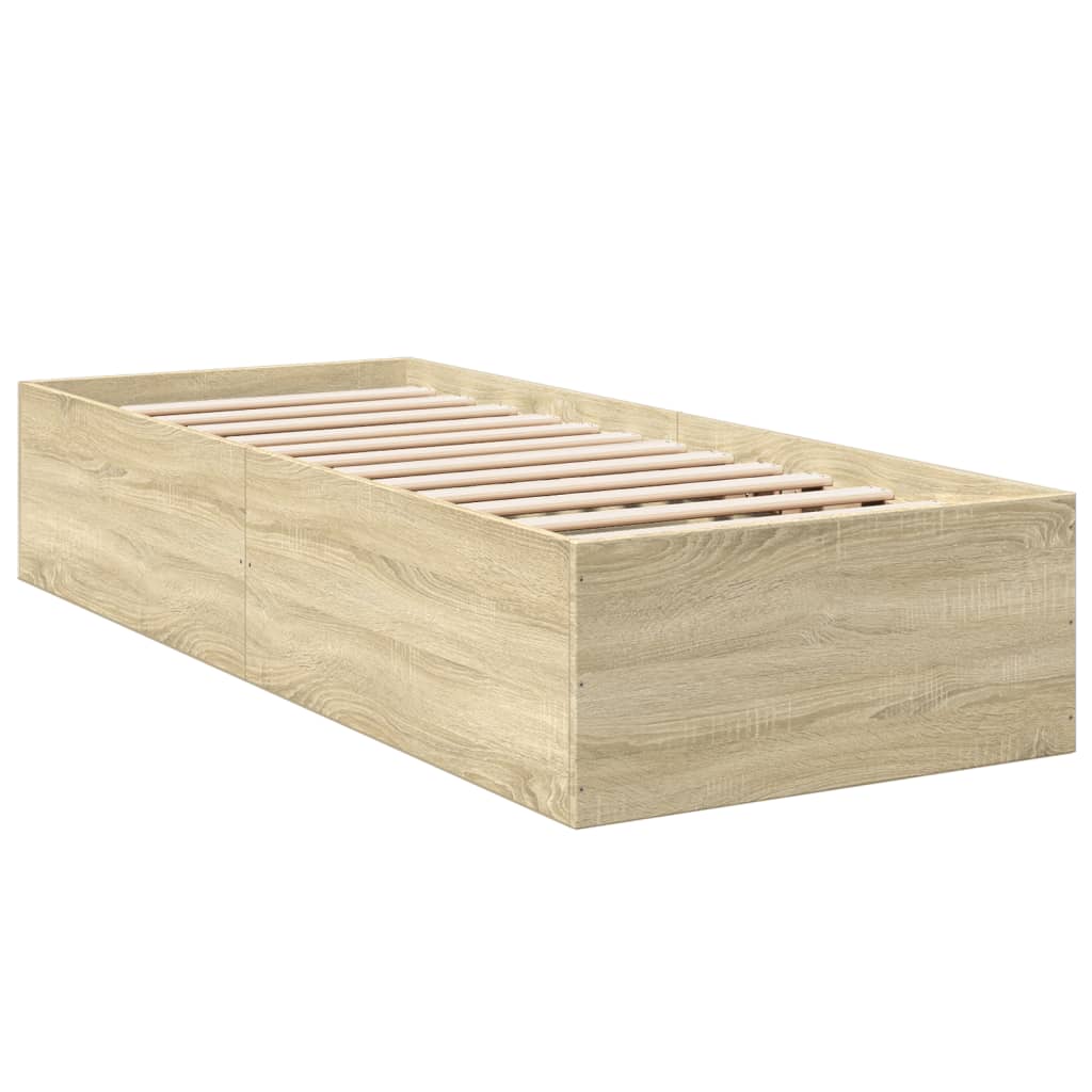 Giroletto senza Materasso Rovere Sonoma 75x190 cm in Truciolato | homemem39