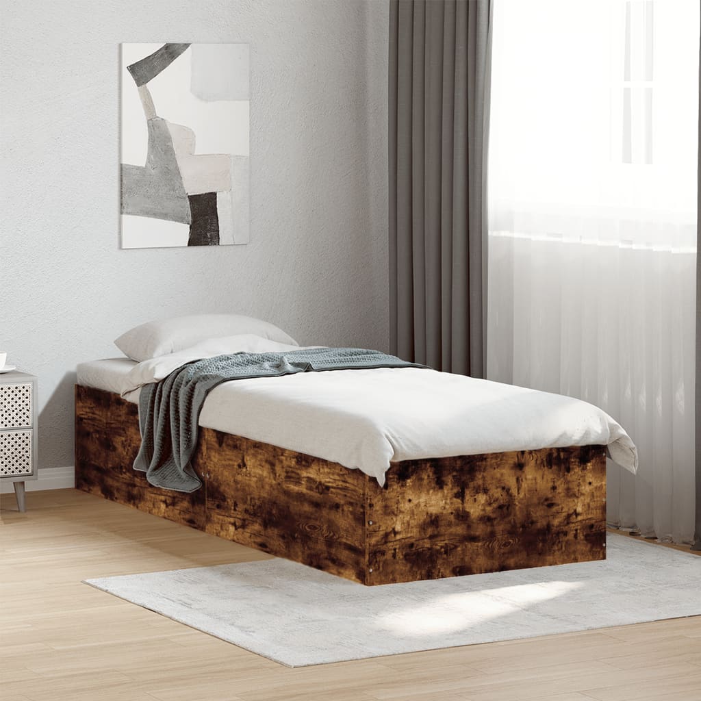 Giroletto senza Materasso Rovere Fumo 75x190 cm in Truciolato | homemem39