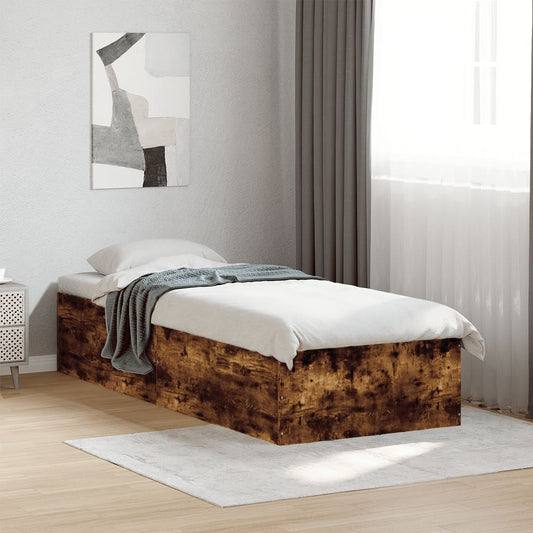 Giroletto senza Materasso Rovere Fumo 75x190 cm in Truciolato | homemem39