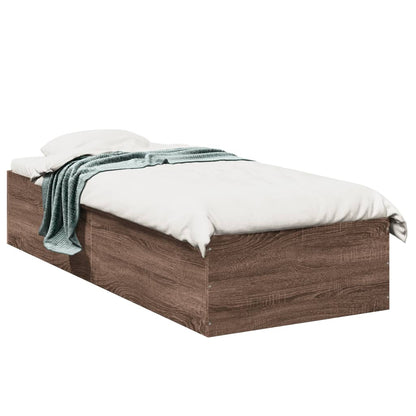 Giroletto senza Materasso Rovere Marrone 75x190cm in Truciolato | homemem39