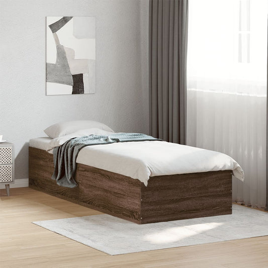 Giroletto senza Materasso Rovere Marrone 75x190cm in Truciolato | homemem39