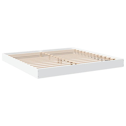 Giroletto senza Materasso Bianco 180x200 cm Legno Multistrato