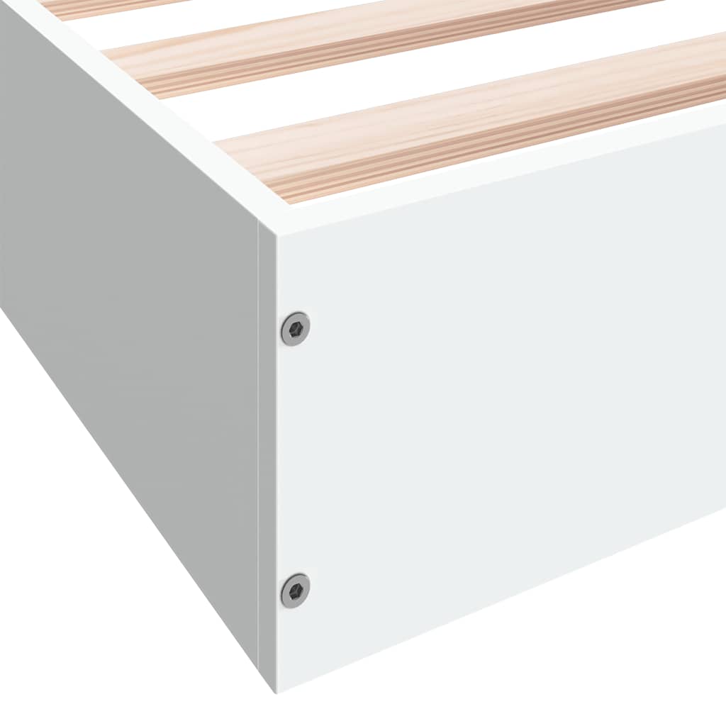 Giroletto senza Materasso Bianco 180x200 cm Legno Multistrato | homemem39