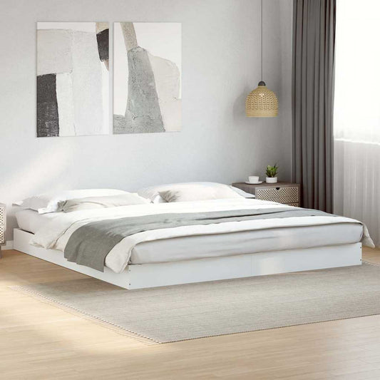 Giroletto senza Materasso Bianco 180x200 cm Legno Multistrato | homemem39