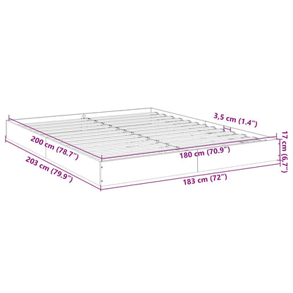 Giroletto Grigio Cemento 180x200 cm in Legno Multistrato | homemem39
