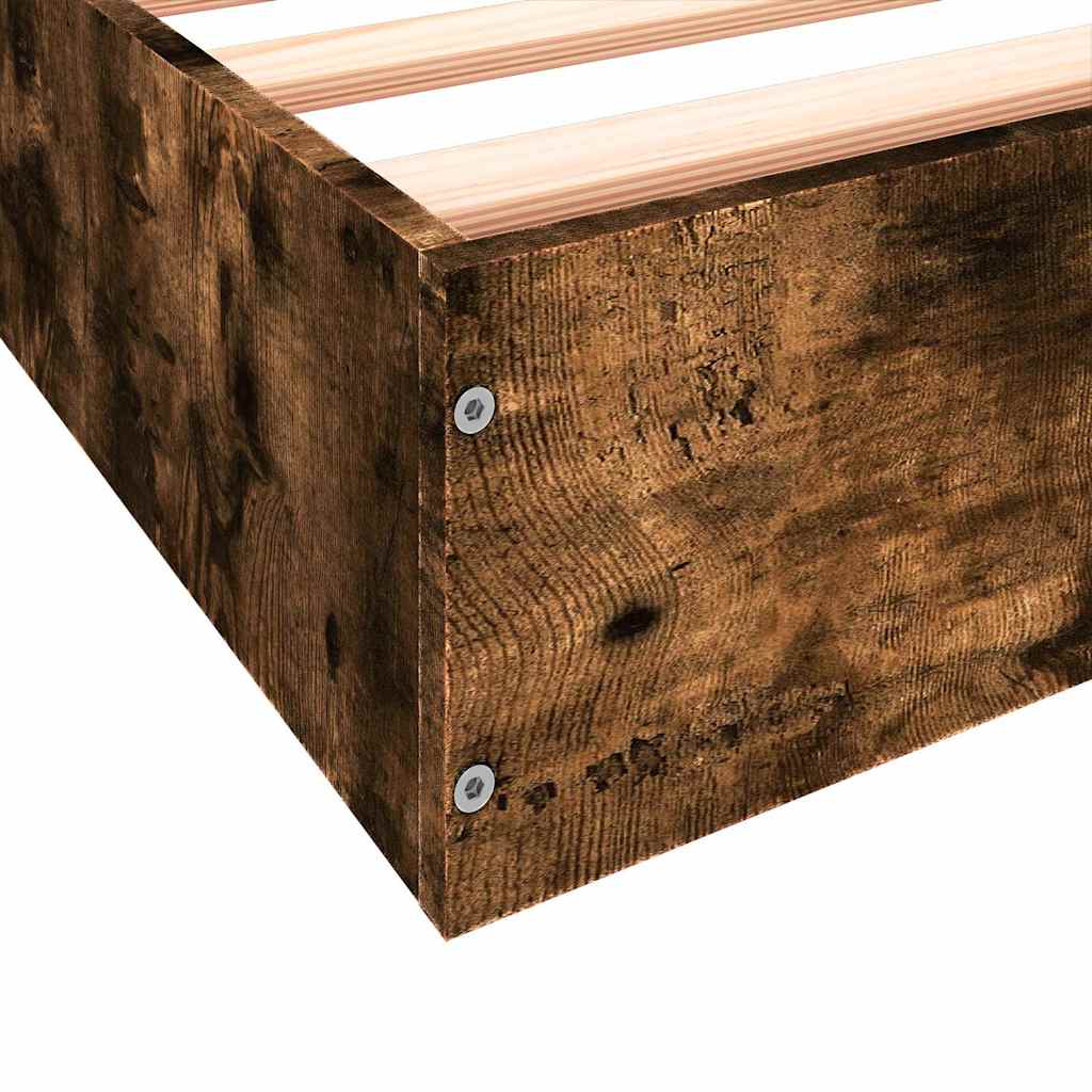 Giroletto senza Materasso Rovere Fumo 180x200 cm in Truciolato | homemem39