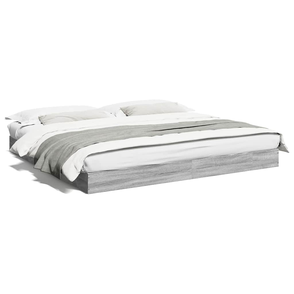 Giroletto senza Materasso Grigio Sonoma 180x200 cm Truciolato | homemem39