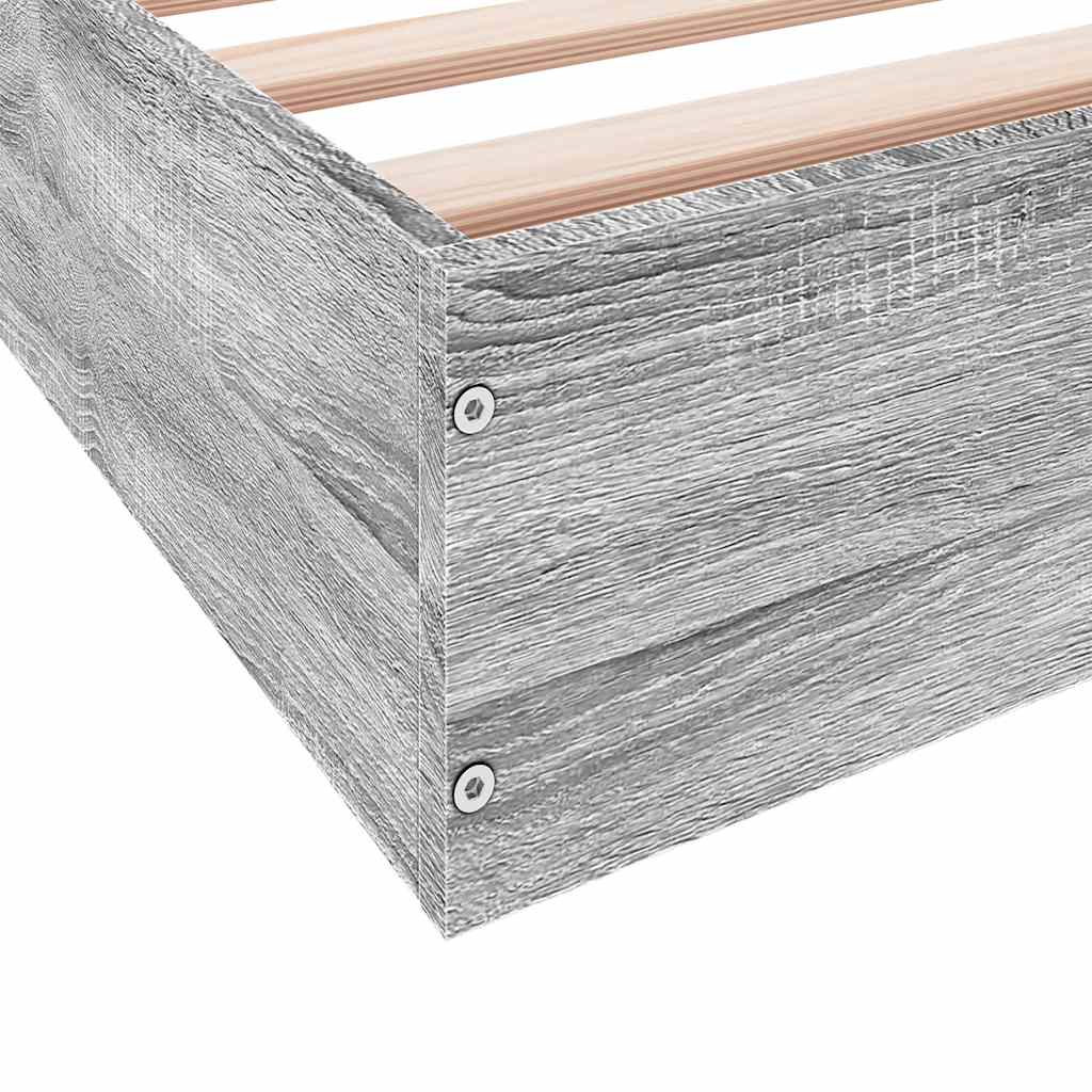 Giroletto senza Materasso Grigio Sonoma 180x200 cm Truciolato | homemem39