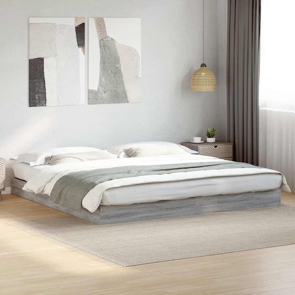 Giroletto senza Materasso Grigio Sonoma 180x200 cm Truciolato | homemem39