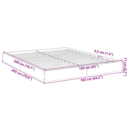 Giroletto Grigio Cemento 160x200 cm in Legno Multistrato | homemem39