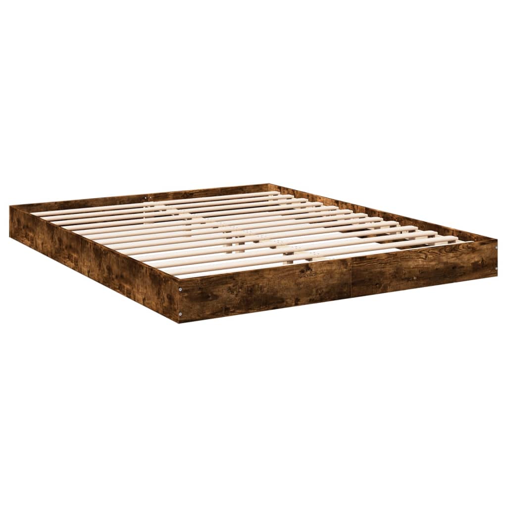 Giroletto senza Materasso Rovere Fumo 160x200 cm in Truciolato | homemem39