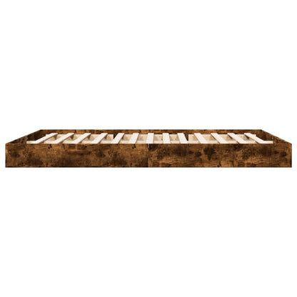 Giroletto senza Materasso Rovere Fumo 160x200 cm in Truciolato | homemem39