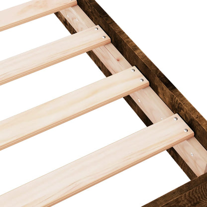 Giroletto senza Materasso Rovere Fumo 160x200 cm in Truciolato | homemem39