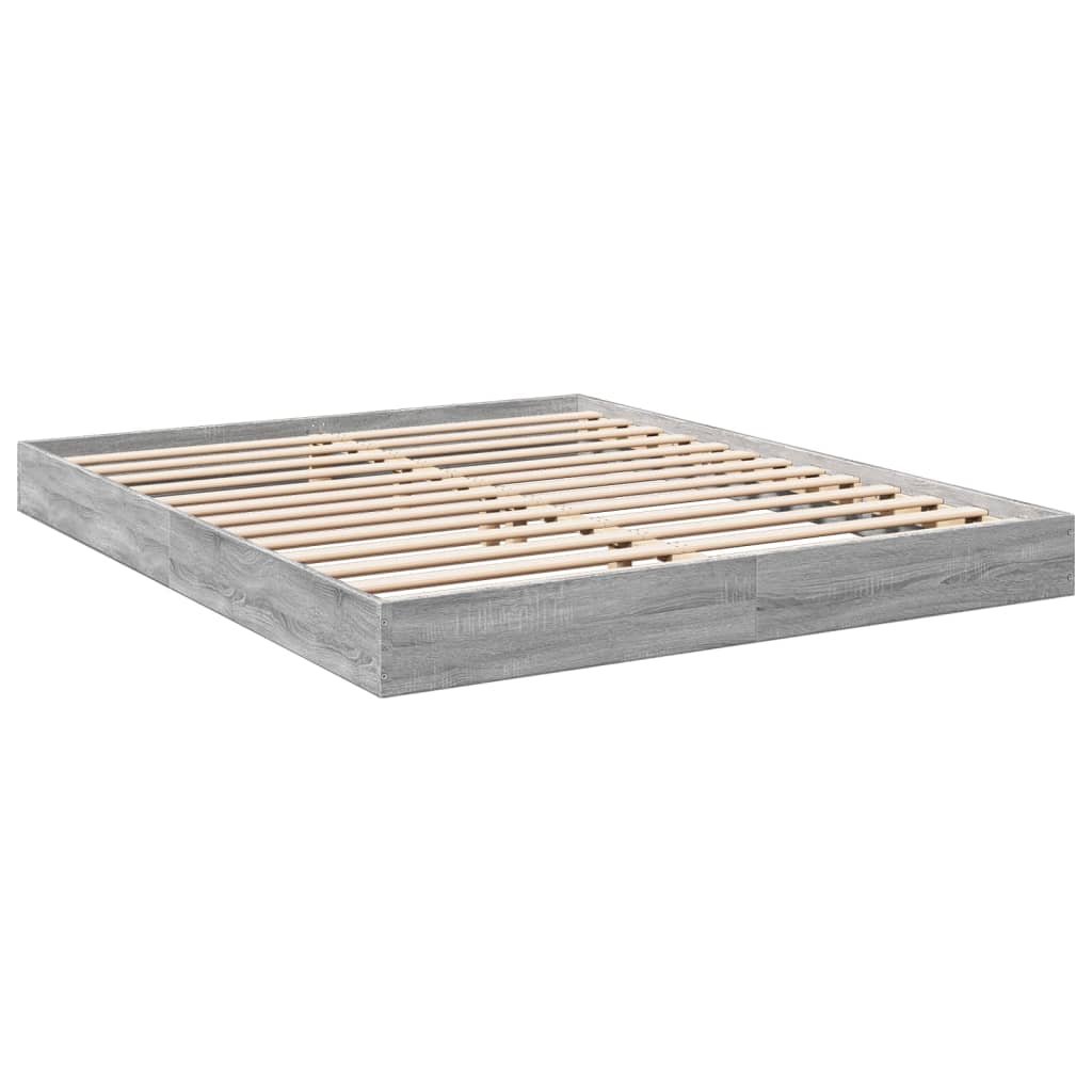 Giroletto senza Materasso Grigio Sonoma 160x200 cm Truciolato | homemem39