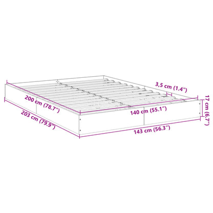 Giroletto Bianco 140x200 cm in Legno Multistrato | homemem39