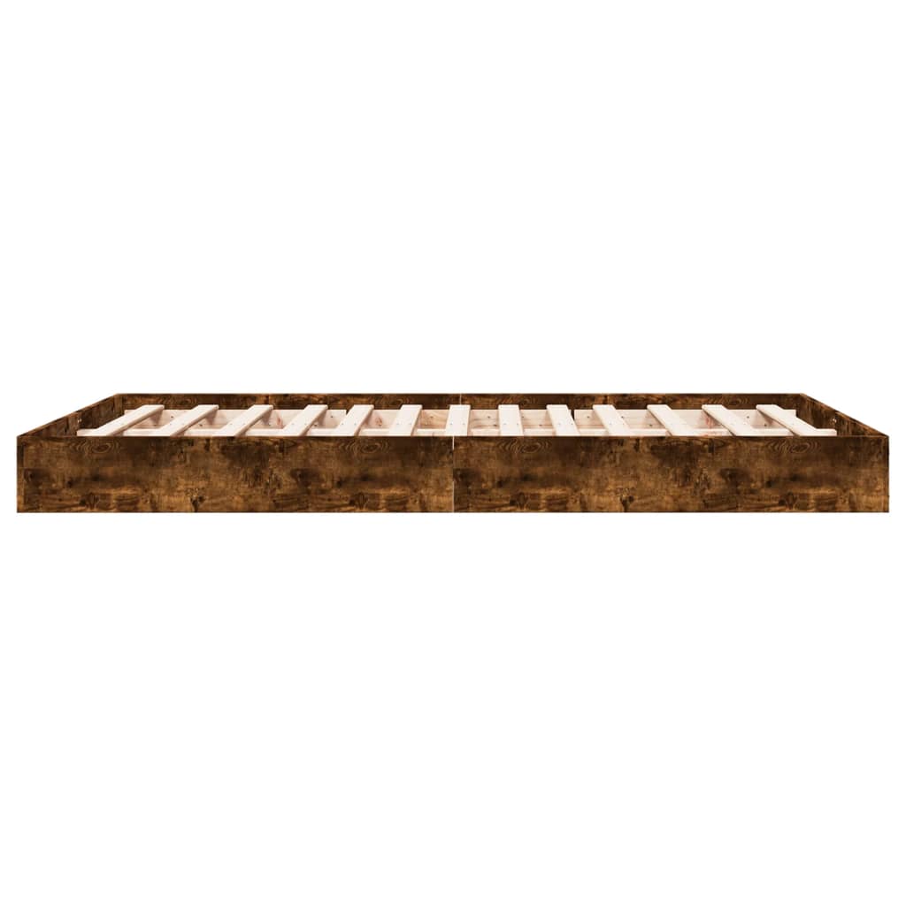 Giroletto senza Materasso Rovere Fumo 140x200 cm in Truciolato | homemem39