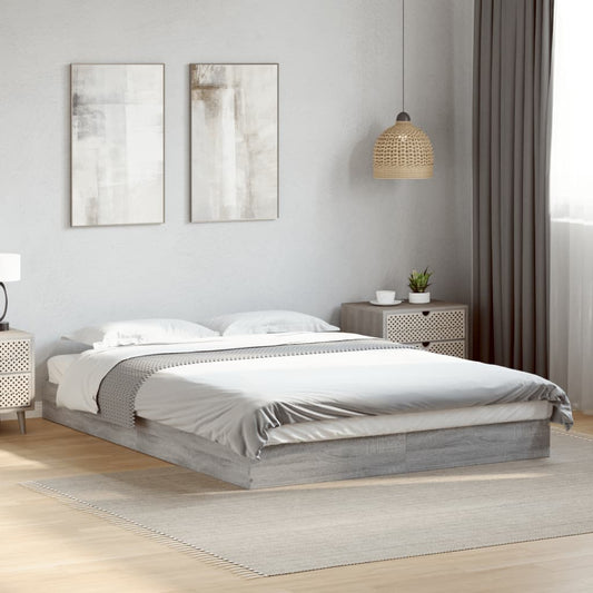 Giroletto Grigio Sonoma 140x200 cm in Legno Multistrato | homemem39