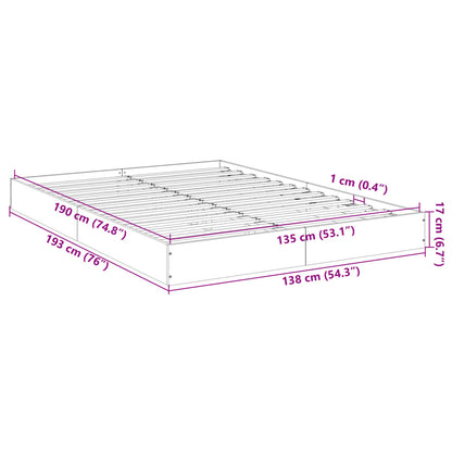 Giroletto Bianco 135x190 cm in Legno Multistrato | homemem39