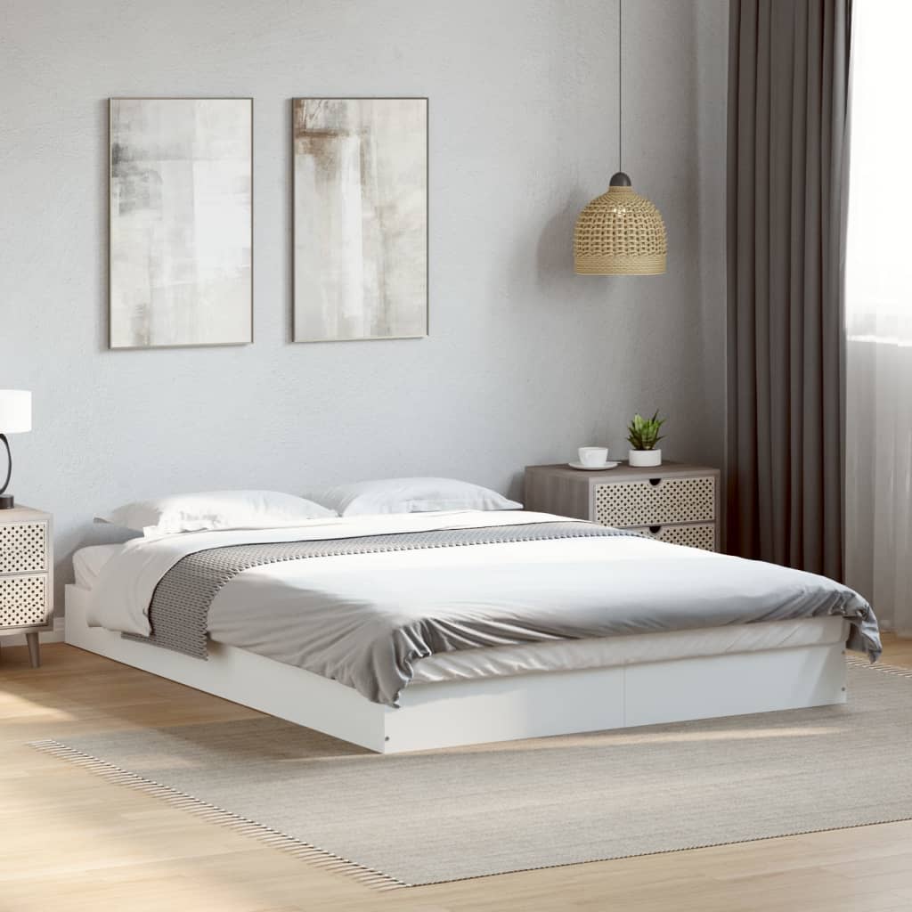 Giroletto Bianco 135x190 cm in Legno Multistrato | homemem39