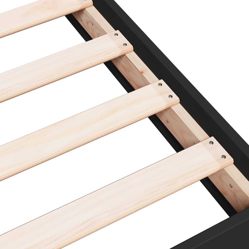 Giroletto Nero 75x190 cm in Legno Multistrato | homemem39