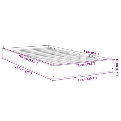 Giroletto Nero 75x190 cm in Legno Multistrato | homemem39