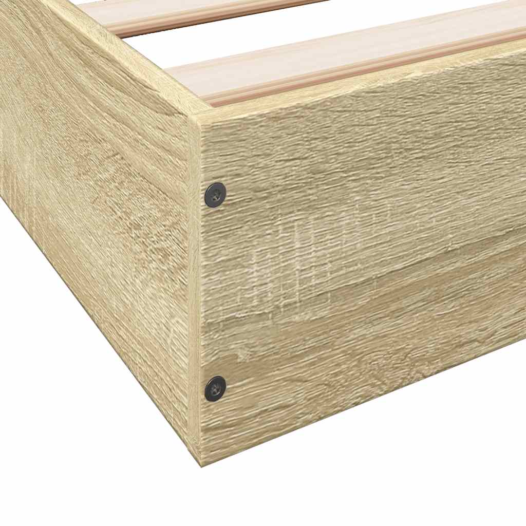 Giroletto senza Materasso Rovere Sonoma 75x190 cm in Truciolato
