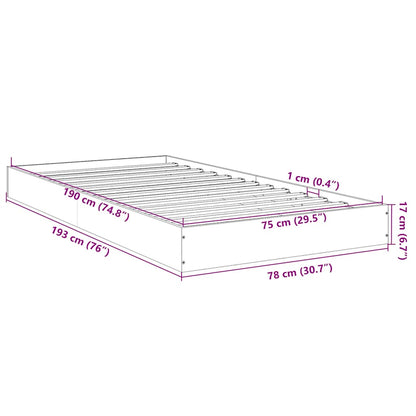 Giroletto senza Materasso Rovere Sonoma 75x190 cm in Truciolato | homemem39