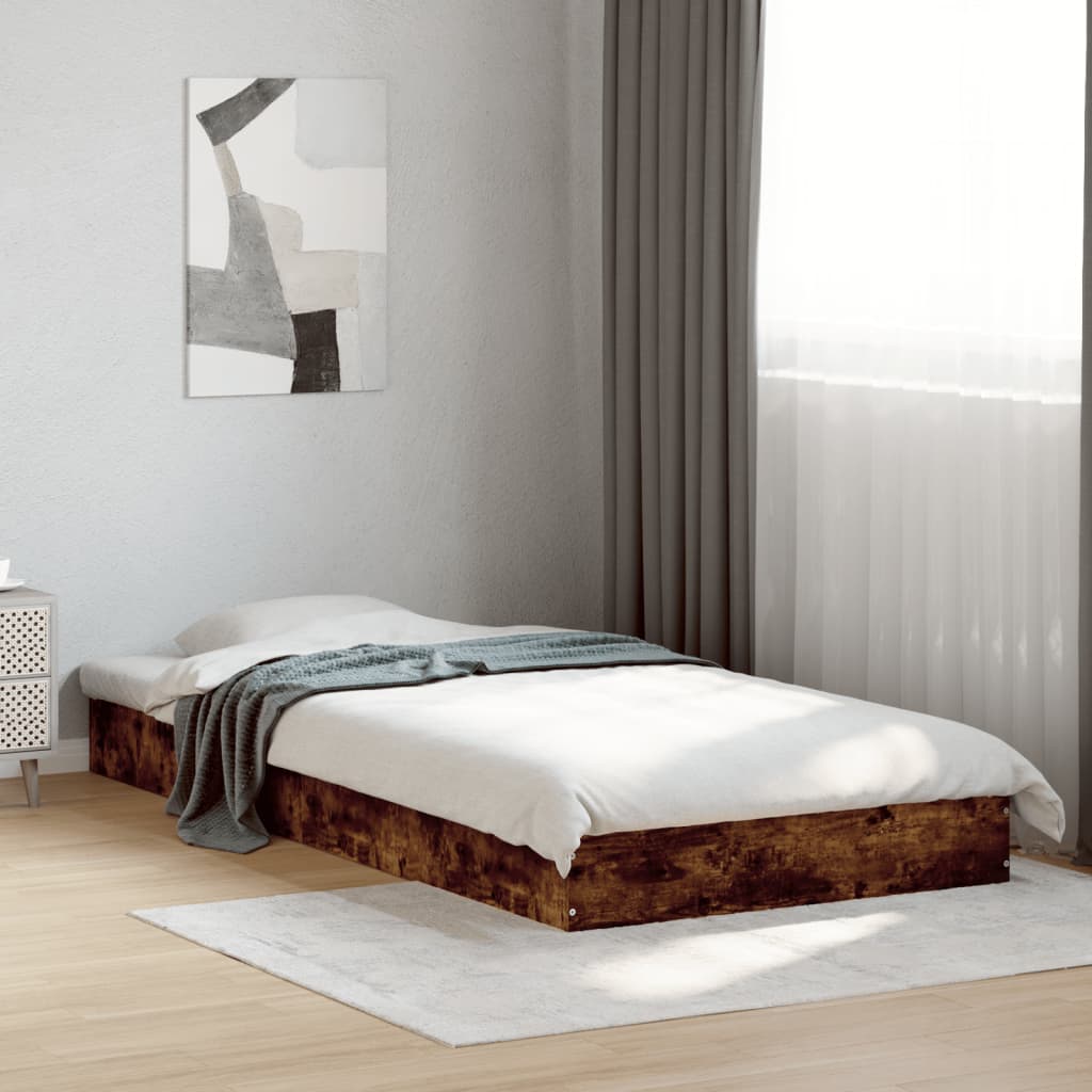 Giroletto senza Materasso Rovere Fumo 75x190 cm in Truciolato | homemem39