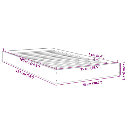 Giroletto Grigio Sonoma 75x190 cm in Legno Multistrato | homemem39