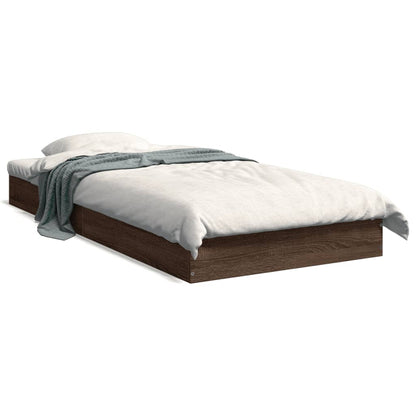 Giroletto senza Materasso Rovere Marrone 75x190cm in Truciolato | homemem39