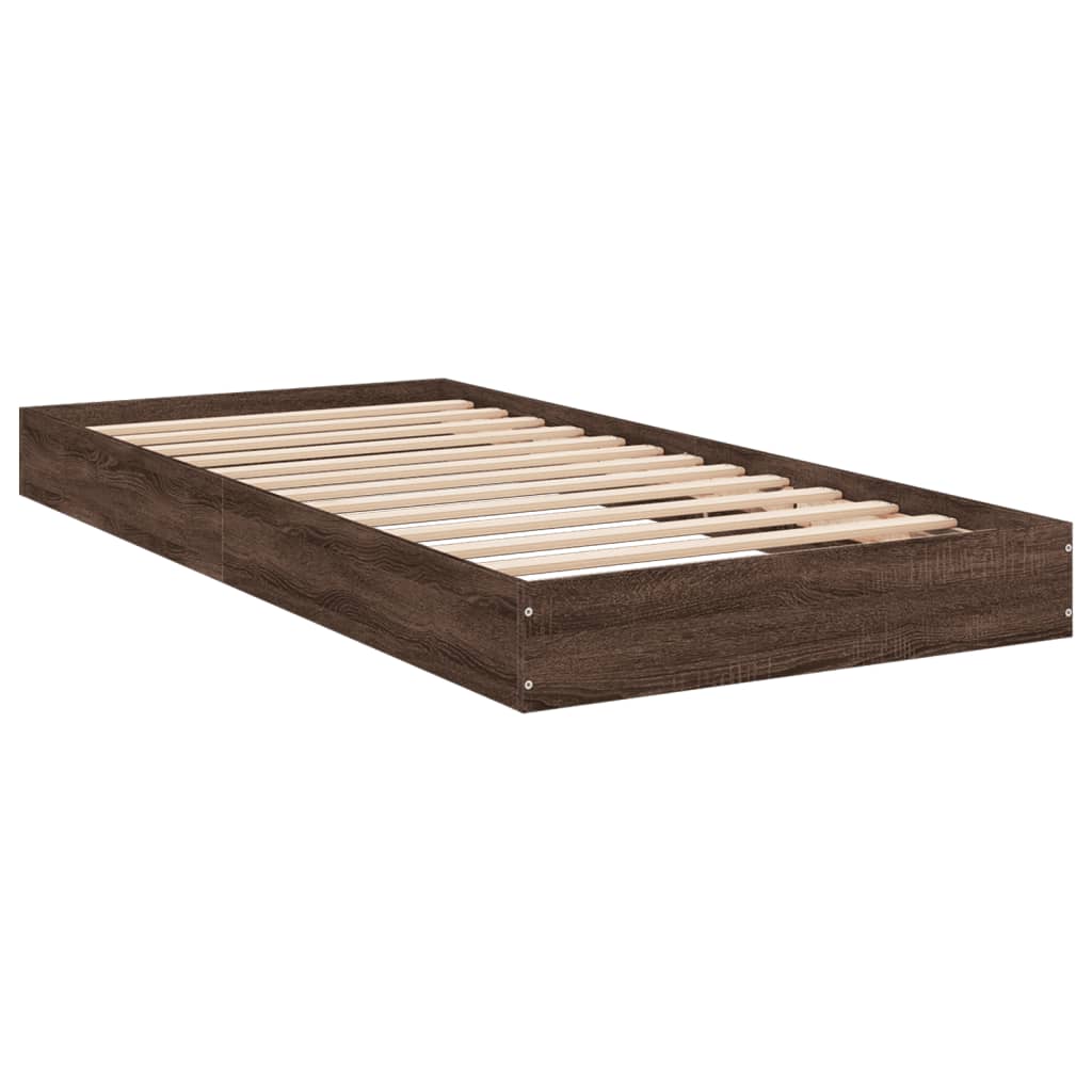 Giroletto senza Materasso Rovere Marrone 75x190cm in Truciolato | homemem39